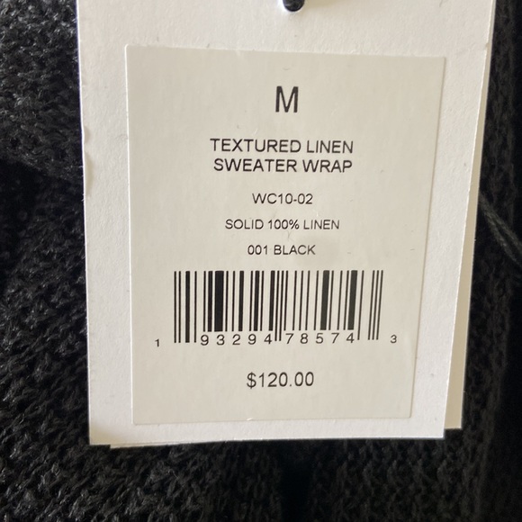 Onia Textured Linen Sweater Wrap - Picture 6 of 6